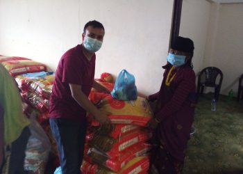 ६५ विपन्न परिवारलाई खाद्यान्न राहत वितरण