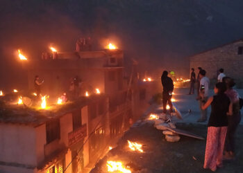 यसरी सुरु भयो साउने संक्रान्तिका दिन लुतो फाल्ने चलन