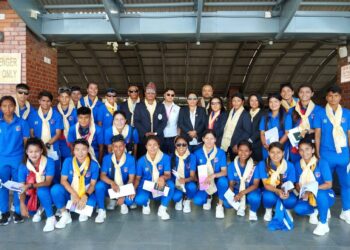 एसियन गेम्समा सहभागी हुन नेपाली महिला फुटबल टोली चीन प्रस्थान