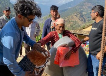 हिमालयन युथ ट्रान्सफर मिसनको टिमले जाजरकोट भुकम्प पिडीतलाई सहयोग