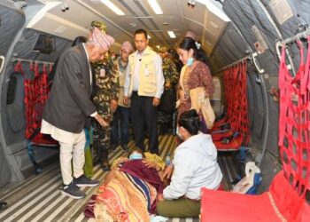 राष्ट्रपति पौडेलले भूकम्पपीडितलाई एक महिनाको तलब दिने