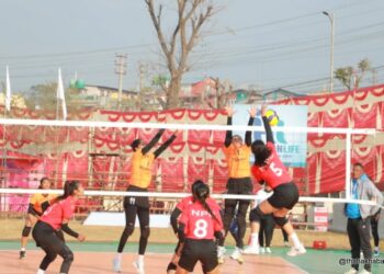 टाइगर कप भलिबलमा डिफेन्डिङ च्याम्पियन एपिएफको विजयी सुरुवात