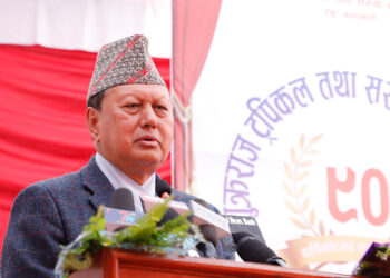 ९२ हजार स्वास्थ्यकर्मी आवश्यकता छ, ३२ हजार पूर्ति गर्न पहल गर्दैछौँः स्वास्थ्यमन्त्री बस्नेत