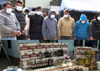 काठमाडौंमा नक्कली रक्सी कारखाना, ९ जना पक्राउ