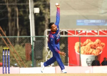 ललित राजवंशीले लिए आयरल्यान्ड ‘ए’ को आठौँ विकेट