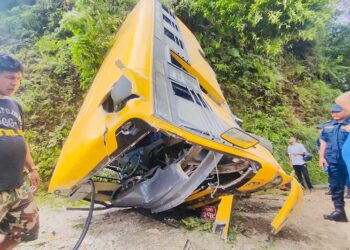 पोखरामा स्कुल बस दुर्घटना हुँदा एक जनाको मृत्यु, २१ विद्यार्थी घाइते