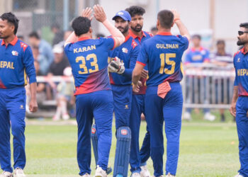 उपाधि जित्न कुवेतबाट नेपालले पायो १७५ रनको लक्ष्य